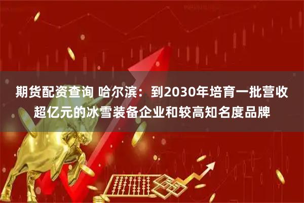 期货配资查询 哈尔滨：到2030年培育一批营收超亿元的冰雪装备企业和较高知名度品牌